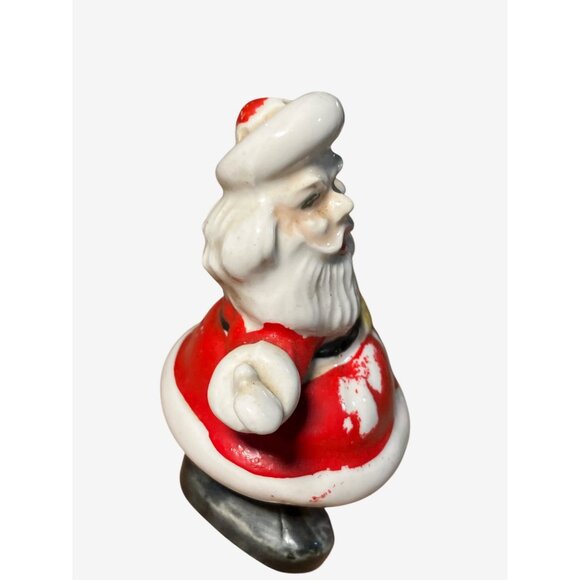 Santa Claus Ceramic Salt Shaker Figurine Single Vintage Shaker - Picture 3 of 11